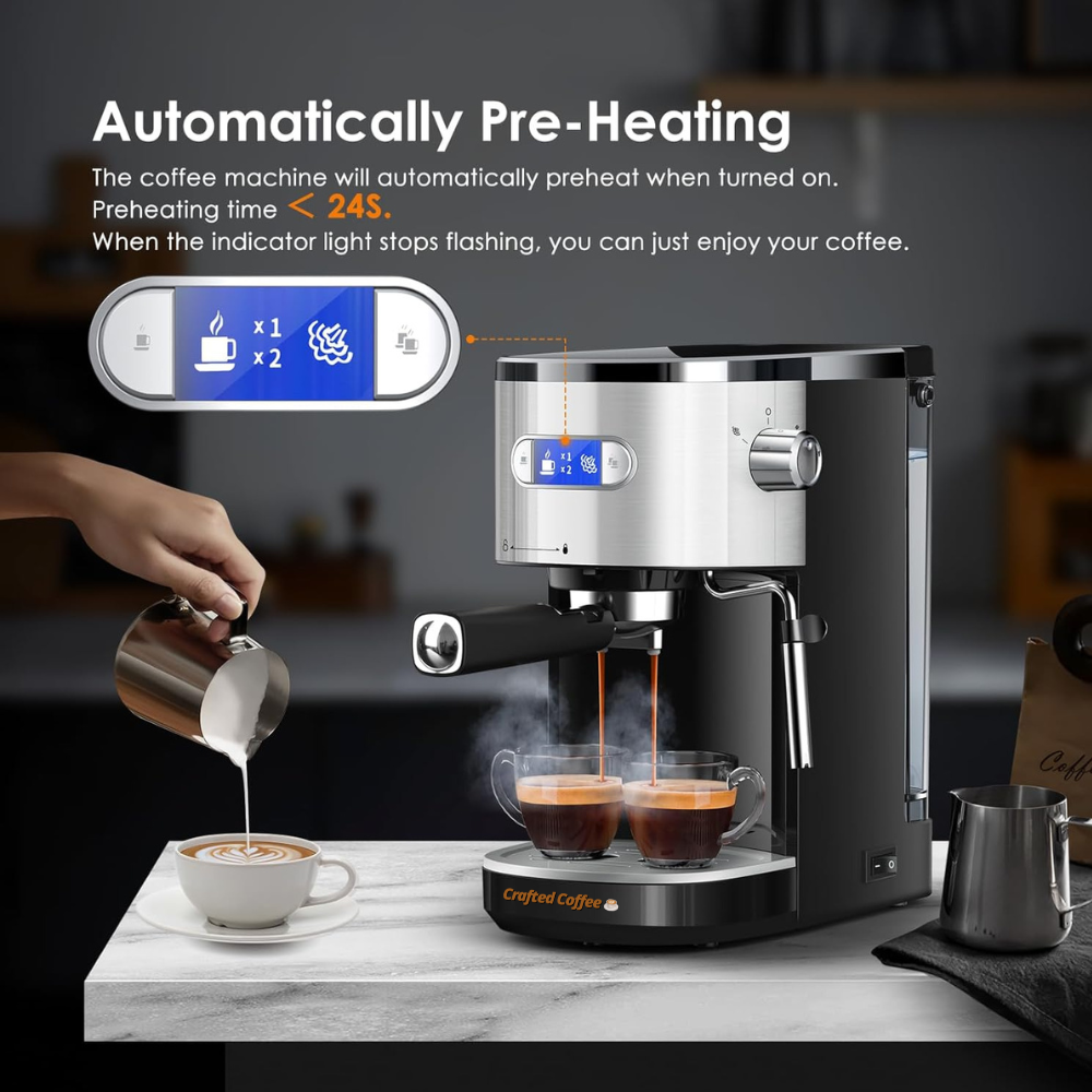 Espresso Machine with Milk Frother™